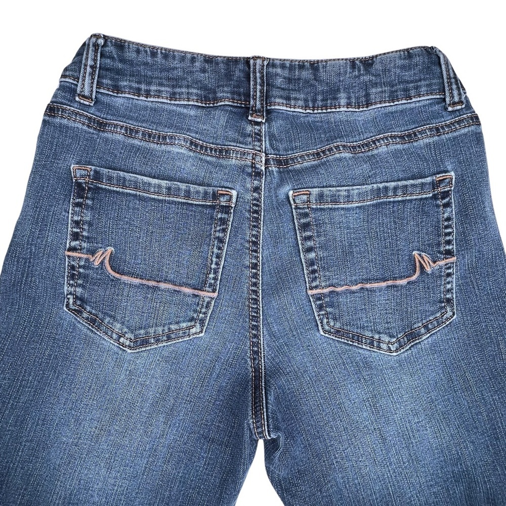 M Jeans by Maurices Straight Mid Rise Dark Sandblast Blue 0 Reg 737785 - Picture 8 of 15